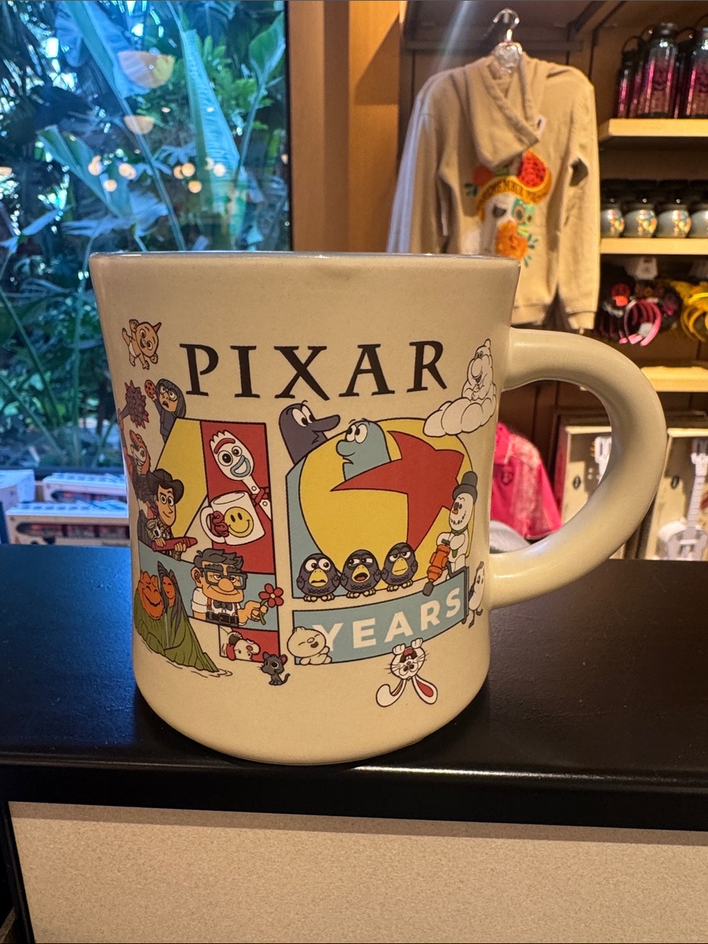 Disney Pixar 40 Years Ceramic Mug - Cream